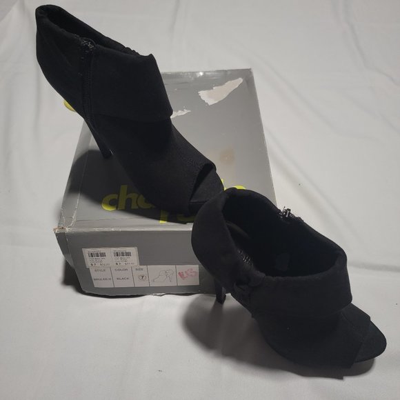 VINTAGE OPEN TOE CHARLOTTE RUSSE BOOTIE SIZE 7 - Picture 1 of 8